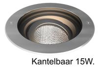Franssen Led grondspotSpotpro 20cm kantelbaar RVS - 401227 - thumbnail