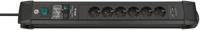 Brennenstuhl 1156000596 Overspanningsbeveiliging Zwart 6 AC-uitgang(en) 3 m - thumbnail