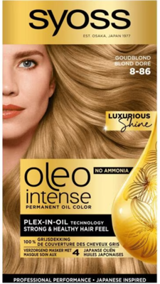 Syoss Oleo Intense 8-86 Goudblond Syoss Oleo Intense 8-86 Goudblond