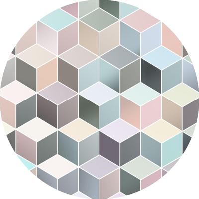 Komar Dots; Komar Home Behangcirkel Pastel Deluxe - D1-012