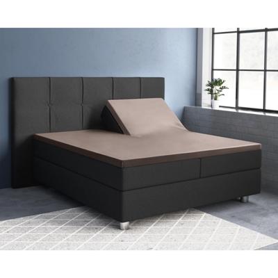 Primaviera Deluxe Splittopper Satijn Hoeslaken Taupe 180 x 200