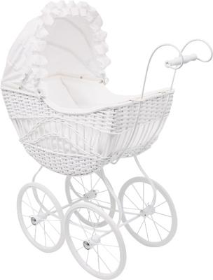 Vintage Rieten Poppenwagen Evelin
