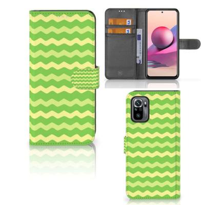 Xiaomi Redmi Note 10S | 10 4G | Poco M5s | Telefoon Hoesje | Waves Green