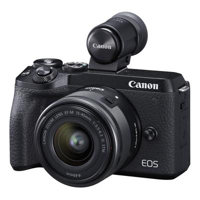 Canon EOS M6 Mark II Mirrorless Digital Camera with 15-45mm Lens, Black Canon EOS M6 Mark II Mirrorless Digital Camera with 15-45mm Lens, Black