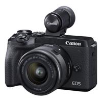 Canon EOS M6 Mark II Mirrorless Digital Camera with 15-45mm Lens, Black - thumbnail