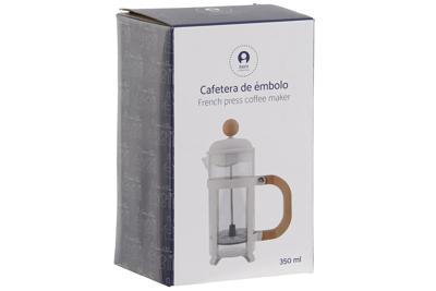 Koffiepot met Zuiger Home ESPRIT Wit Natuurlijk Roestvrij staal Polypropyleen 350 ml 13 x 8 x 19 cm Koffiepot met Zuiger Home ESPRIT Wit Natuurlijk Roestvrij staal Polypropyleen 350 ml 13 x 8 x 19 cm