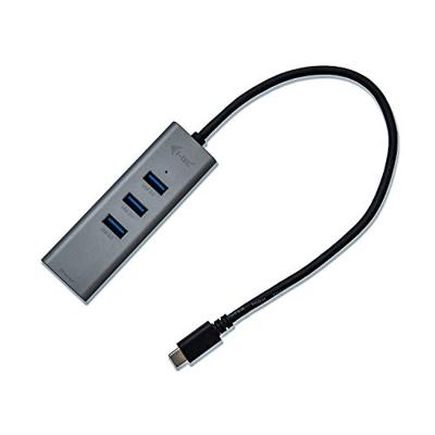 I-tec C31METALG3HUB USB 3.1 (3.1 Gen 2) Type-C 5000Mbit/s Grijs hub & concentrator - thumbnail