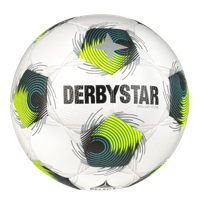 Derbystar Voetbal Brillant TT Wit geel groen V24 1450 - thumbnail
