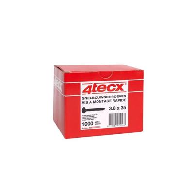 4tecx Snelbouwschroef gefosfateerd fijn 3,6 x 55 1000 stuks