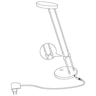 Eglo Led tafellampGexo metaalgrijs met wit - 93077