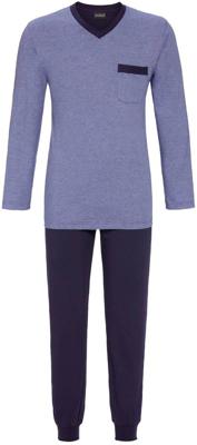 Blauwe heren pyjama katoen