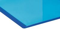 Boekensteun maul 10x10x13cm acryl neon blauw - thumbnail