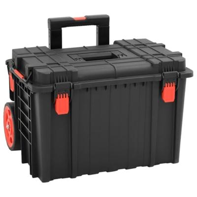 VidaXL Flightcase draagbaar 57x35x32,5 cm pp zwart