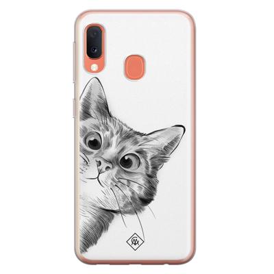 Samsung Galaxy A20e siliconen hoesje - Peekaboo