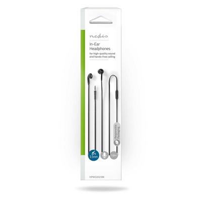 Bedrade Koptelefoon | 3,5 mm | Kabellengte: 1.20 m | Ingebouwde microfoon | Zwart