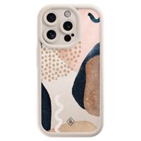 iPhone 15 Pro beige case - Abstract dots - thumbnail