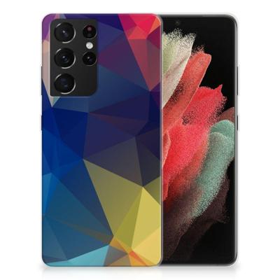 Samsung Galaxy S21 Ultra | TPU Hoesje | Polygon Dark