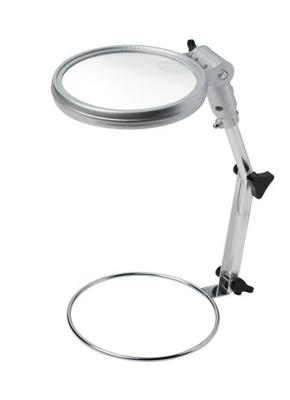 BRESSER Sewing Magnifier 2x/4x with LED Illumination, Diameter 120 mm