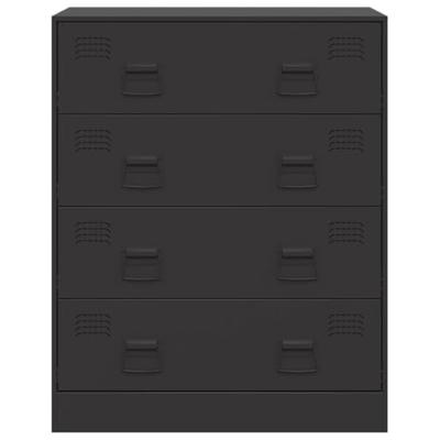 Dressoir 67x39x83 cm staal zwart Dressoir 67x39x83 cm staal zwart