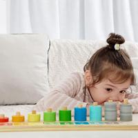 Classic World world houten stapelteller, 66dlg. - thumbnail