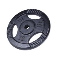 Halterschijf 10 kg Gripper Zwart - thumbnail