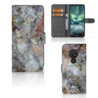 Nokia 7.2 | Nokia 6.2 | Bookcase | Marmer Grijs - thumbnail