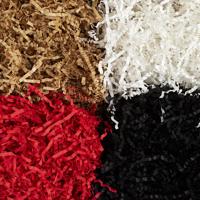 Creativ Company Crinkle papier, l: 25-30 cm, b: 3 mm, zwart, bruin, rood, wit, 4x100 gr/ 1 doos - thumbnail