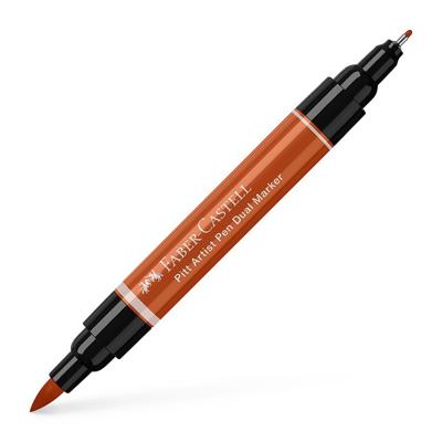 Faber Castell Tekenstift Pitt Artist Pen duo marker - 188 bloedrood Faber Castell Tekenstift Pitt Artist Pen duo marker - 188 bloedrood