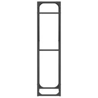 Brandhoutrek 40x25x100 cm koudgewalst staal zwart - thumbnail