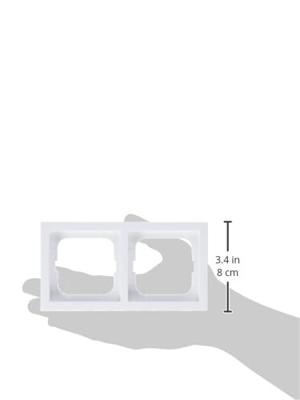 Busch-Jaeger 2-voudig afdekraam 1722-884K studiowit mat