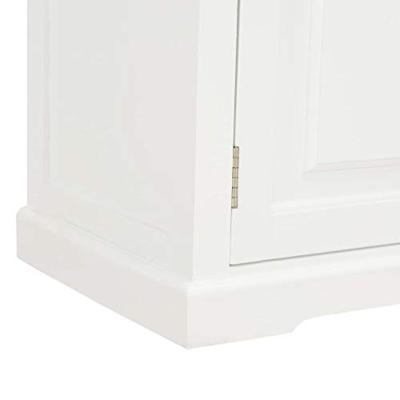 Tv-meubel 90x30x40 cm hout wit - thumbnail