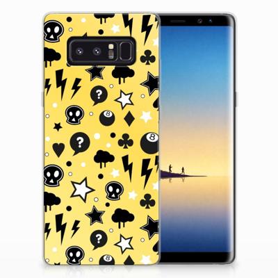 Silicone Back Case Samsung Galaxy Note 8 Punk Geel Silicone Back Case Samsung Galaxy Note 8 Punk Geel