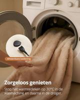 Duux Yentl Overblanket Bubble Rabbit Faux Fur (200x 2000) Elektrische deken Beige - thumbnail