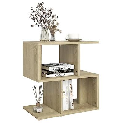 Nachtkastje 50x30x51,5 cm bewerkt hout sonoma eikenkleurig