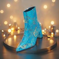 Blue Shadow Boot Lureaux - Handgemaakte Nette Schoenen Voor Heren - thumbnail