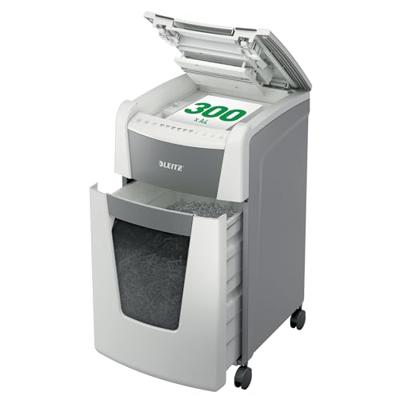 Leitz IQ Autofeed Office 300 P4 Papierversnipperaar Cross cut 4 x 30 mm 60 l Aantal bladen (max.): 300 vellen Veiligheidsniveau 4 Ook geschikt voor Paperclips, - thumbnail