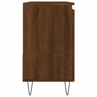 Badkamerkast 65x33x60 cm bewerkt hout bruineikenkleurig