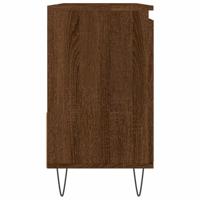 Badkamerkast 65x33x60 cm bewerkt hout bruineikenkleurig - thumbnail