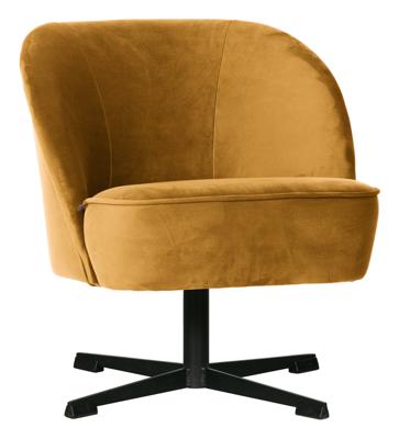 BePureHome Draaifauteuil 'Vogue' Velvet, kleur Mosterd BePureHome Draaifauteuil 'Vogue' Velvet, kleur Mosterd