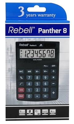 Rebell RE-PANTHER8BX Calculator Panther 8 Zwart