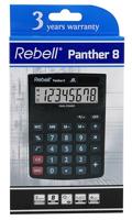 Rebell RE-PANTHER8BX Calculator Panther 8 Zwart - thumbnail