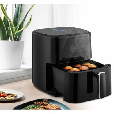Olievrije friteuse - ARTHUR MARTIN - Airfryer 5 L - 1400 W - Touchscreen - 7 kookvoorinstellingen - Zwart