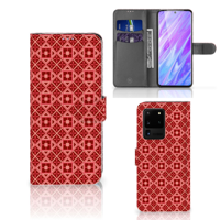 Samsung Galaxy S20 Ultra | Telefoon Hoesje | Batik Rood - thumbnail