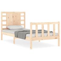 Bedframe zonder matras massief grenenhout 90x200 cm - thumbnail