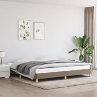 Bedframe stof taupe 200x200 cm - thumbnail