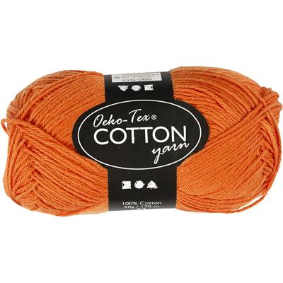 Creativ Company Katoengaren, oranje, 50gr, 170m