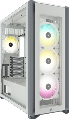 Corsair CORSAIR iCUE 7000X RGB - FT - E-ATX - Seitenteil mit Fenster (gehärtetes Glas) Full Tower PC-behuizing Wit