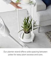 Yamazaki Plantenrek Binnen met Wielen - Tower - Wit - thumbnail