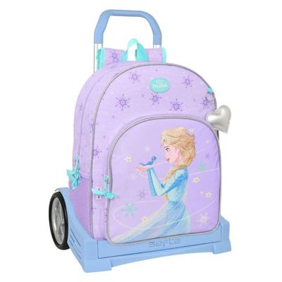 Schoolrugzak met Wielen Frozen Spirit Lila 33 x 42 x 14 cm Schoolrugzak met Wielen Frozen Spirit Lila 33 x 42 x 14 cm