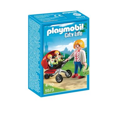 PLAYMOBIL City Life tweeling kinderwagen 5573